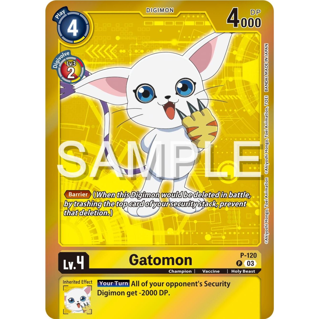 Image for Gatomon - P-120 (Digimon Adventure Box 2024) (P-120 P) (D-PR) - Digimon Card Game
