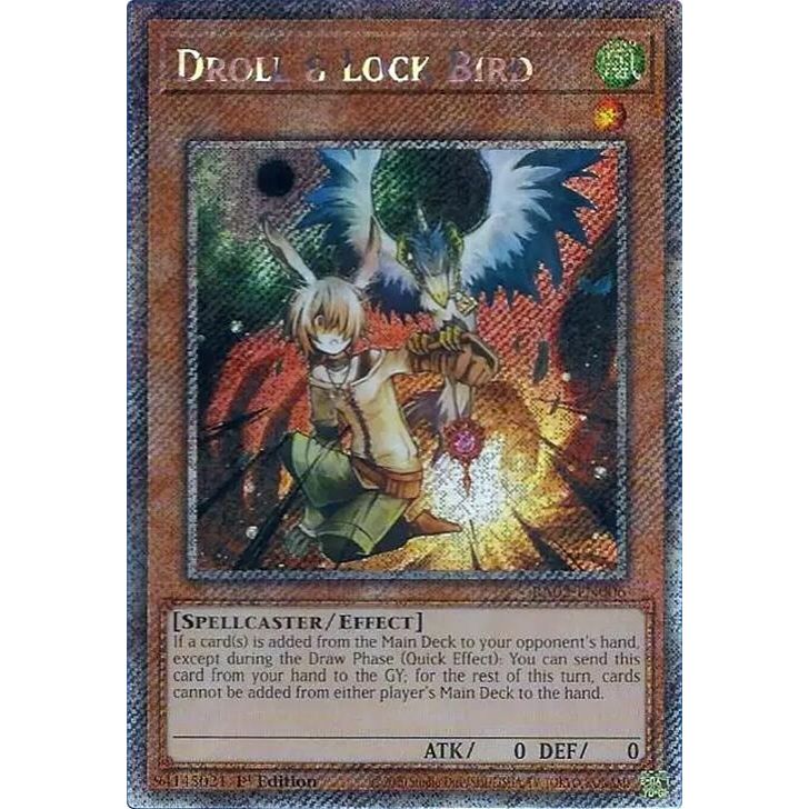 Image for Droll & Lock Bird (Platinum Secret Rare) (RA02-EN006) (RA02) - YuGiOh