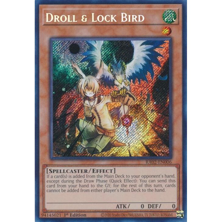Image for Droll & Lock Bird (Secret Rare) (RA02-EN006) (RA02) - YuGiOh