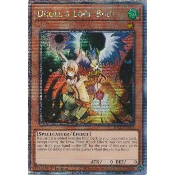 Image for Droll & Lock Bird (Quarter Century Secret Rare) (RA02-EN006) (RA02) - YuGiOh