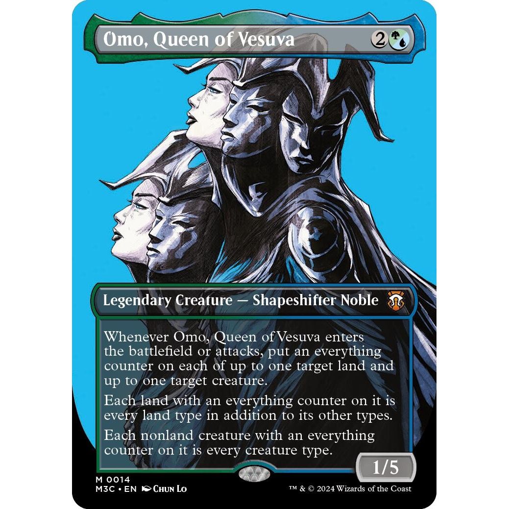 Image for Omo, Queen of Vesuva (Borderless) (14) (M3C) - Magic: The Gathering
