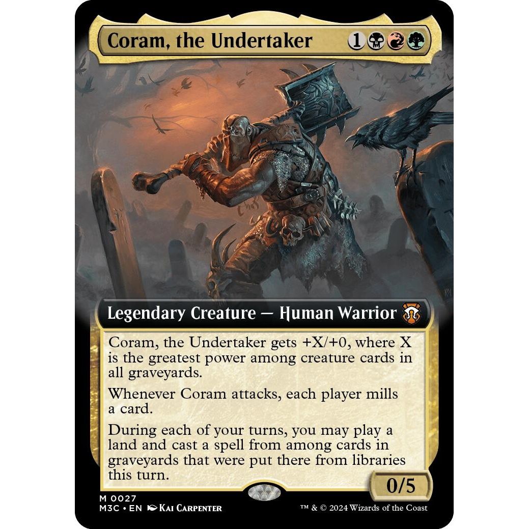 Image for Coram, the Undertaker (Extended Art) (27) (M3C) - Magic: The Gathering