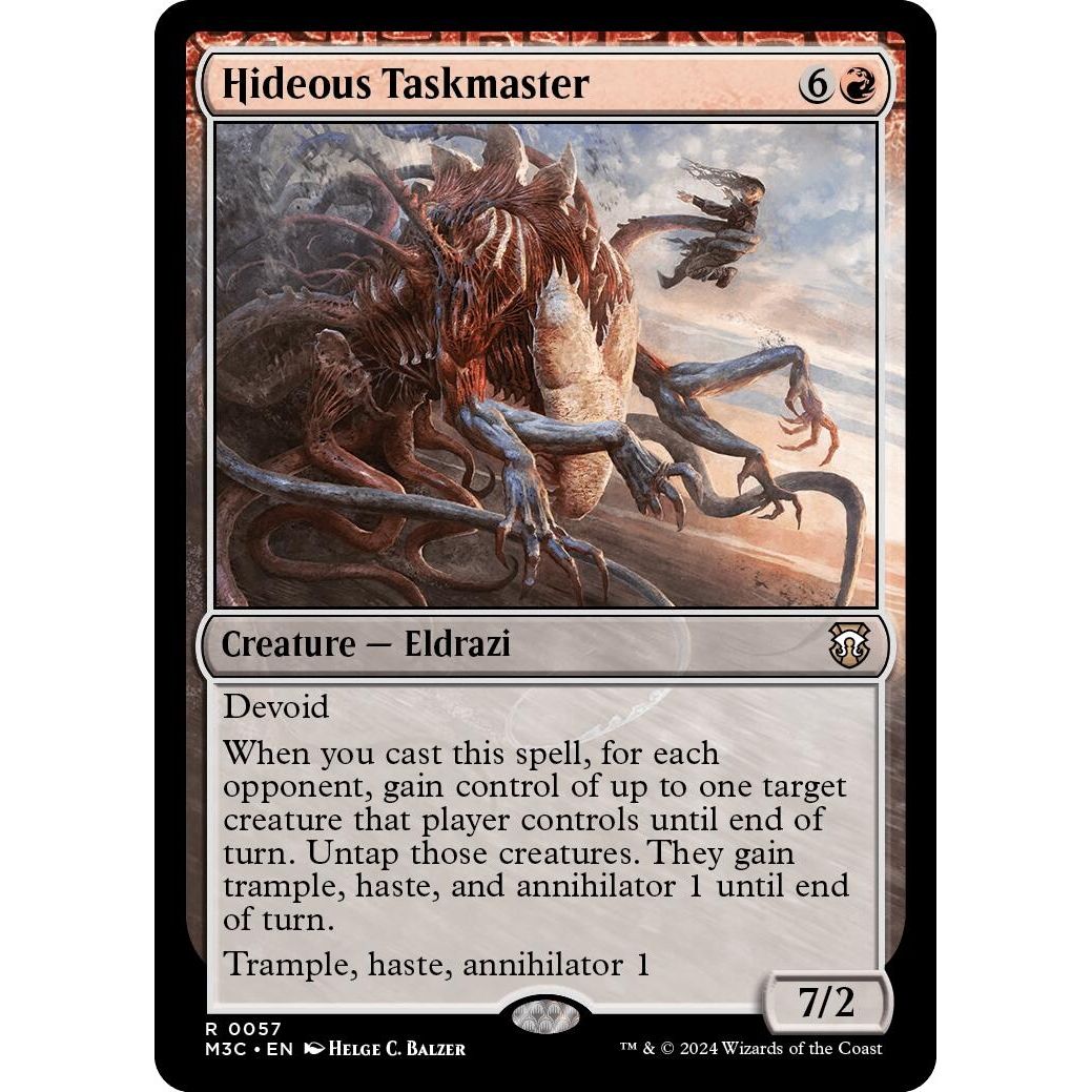Image for Hideous Taskmaster (Ripple Foil) (57) (M3C) - Magic: The Gathering