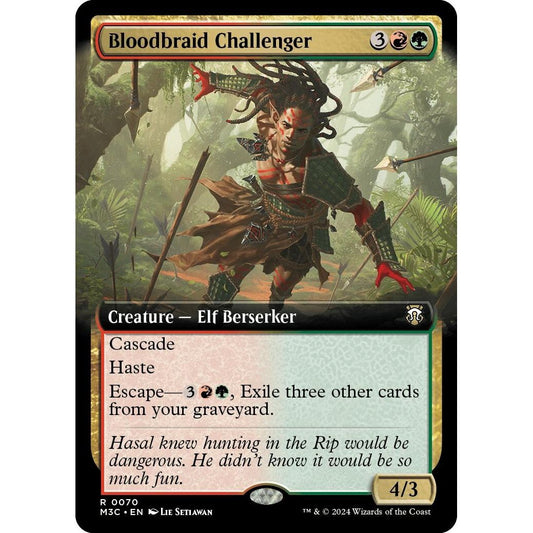 Image for Bloodbraid Challenger (Extended Art) (Ripple Foil) (70) (M3C) - Magic: The Gathering