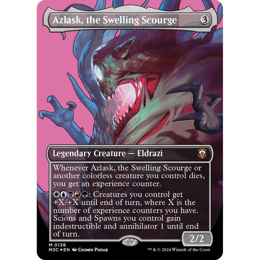 Image for Azlask, the Swelling Scourge (Borderless) (Ripple Foil) (136) (M3C) - Magic: The Gathering