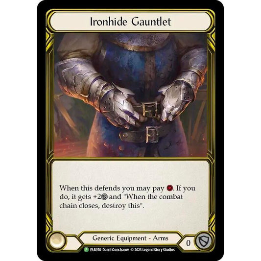 Image for Ironhide Gauntlet (Golden) - FAB150 (FAB150) (PR) - Flesh and Blood TCG