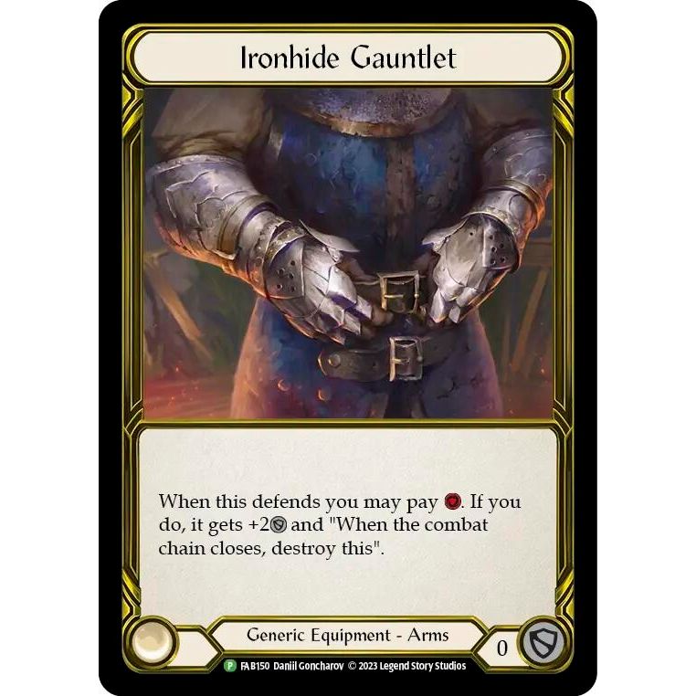 Image for Ironhide Gauntlet (Golden) - FAB150 (FAB150) (PR) - Flesh and Blood TCG