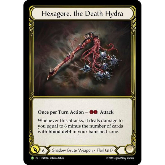 Image for Hexagore, the Death Hydra - FAB186 (Golden) - FAB186 (FAB186) (PR) - Flesh and Blood TCG