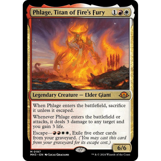 Image for Phlage, Titan of Fire's Fury (197) (MH3) - Magic: The Gathering