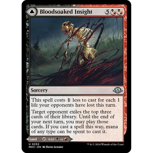Image for Bloodsoaked Insight (252) (MH3) - Magic: The Gathering