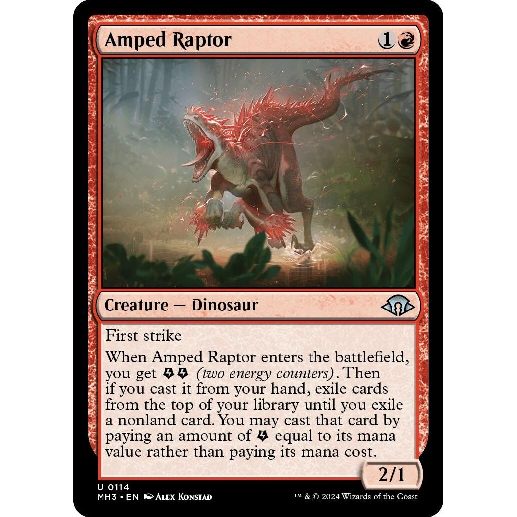 Image for Amped Raptor (114) (MH3) - Magic: The Gathering