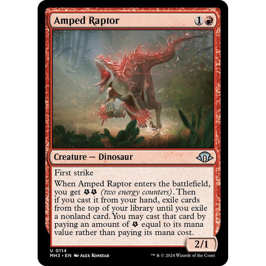 Image for Amped Raptor (114) (MH3) - Magic: The Gathering