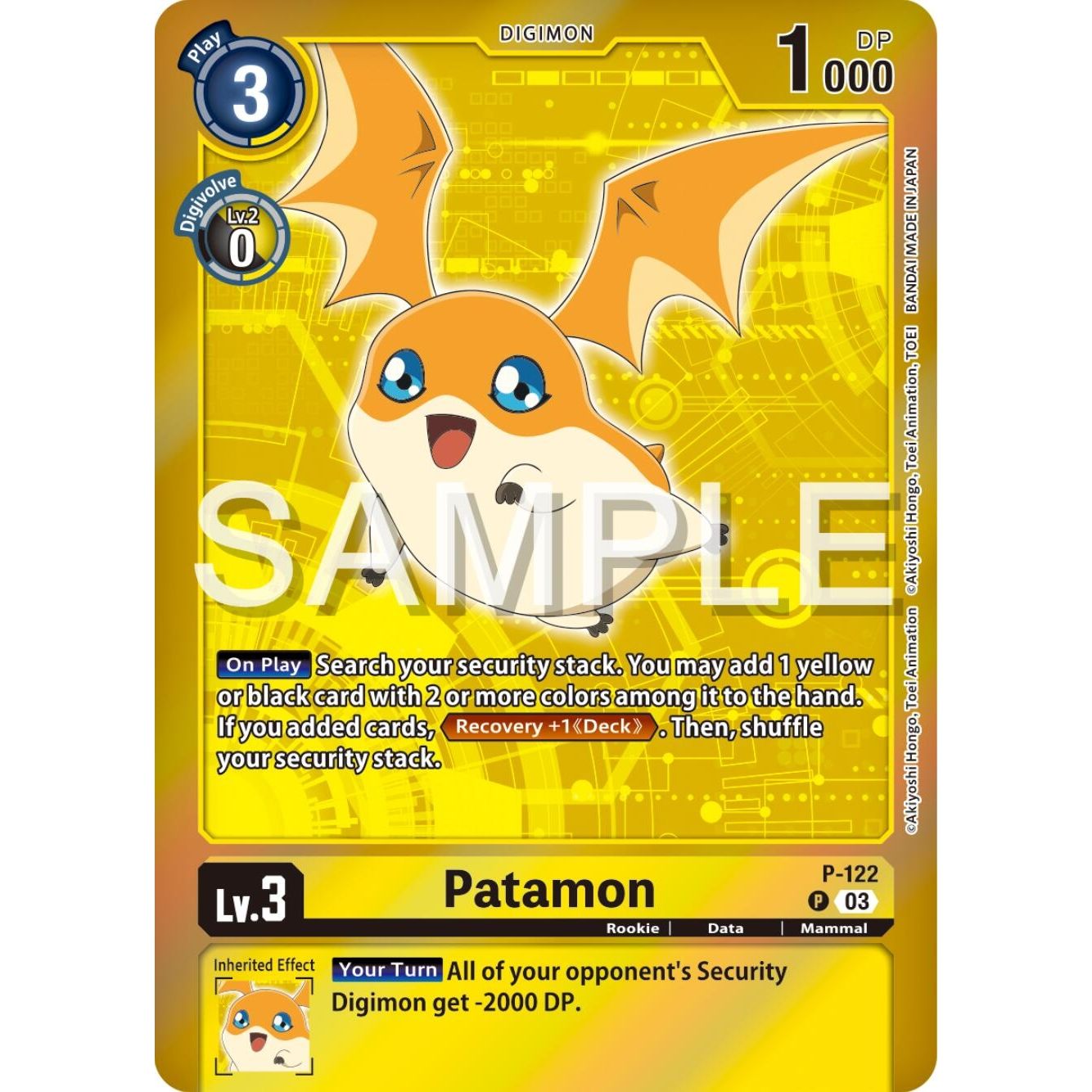 Image for Patamon - P-122 (Digimon Adventure Box 2024) (P-122 P) (D-PR) - Digimon Card Game