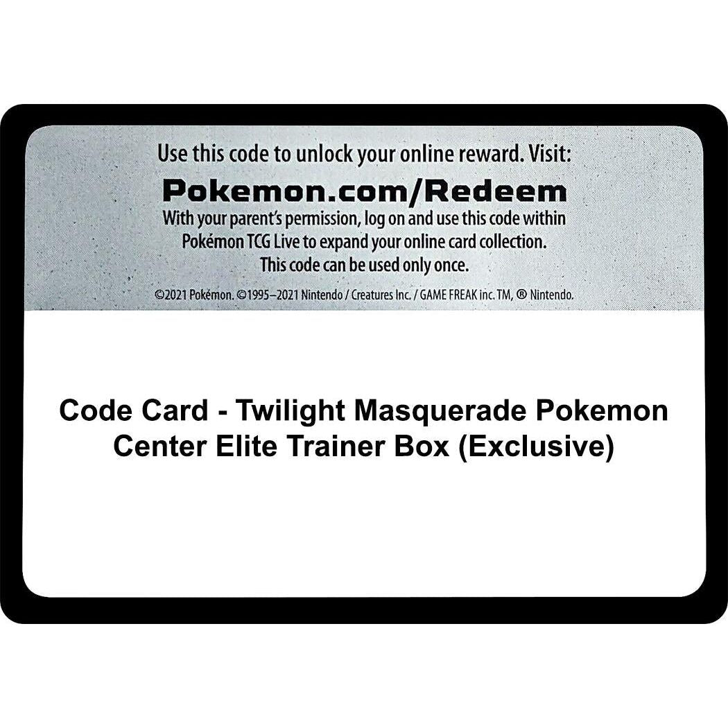 Image for Code Card - Twilight Masquerade Pokemon Center Elite Trainer Box (Exclusive) (TWM) - Pokemon