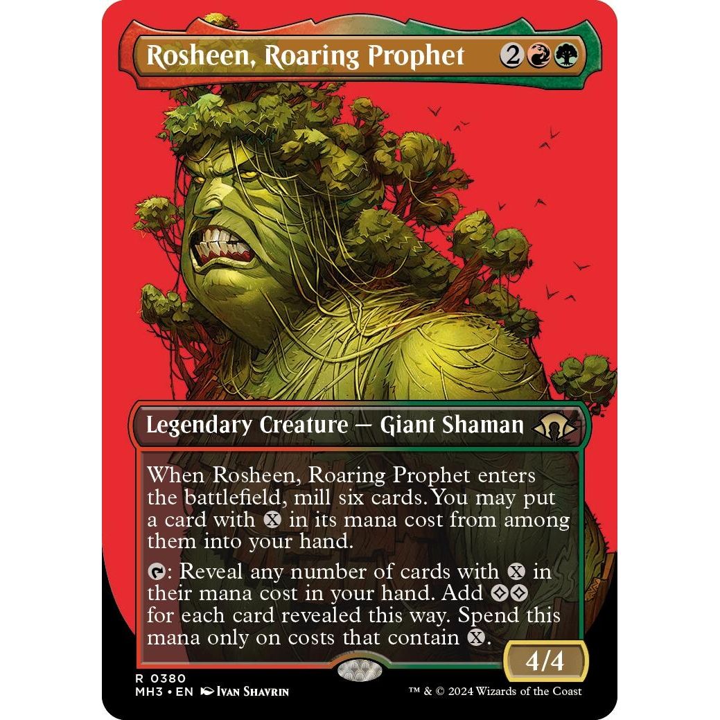Image for Rosheen, Roaring Prophet (Borderless) (380) (MH3) - Magic: The Gathering