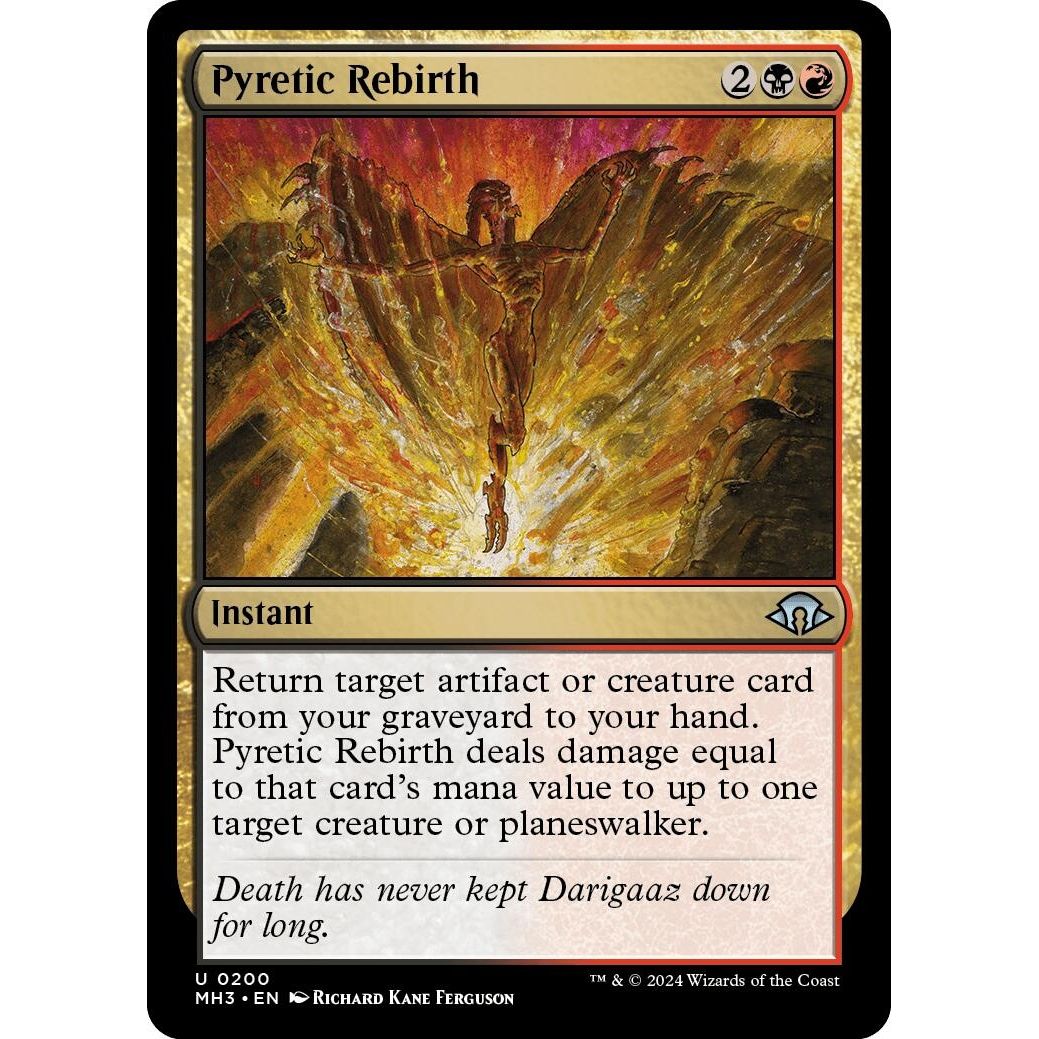 Image for Pyretic Rebirth (200) (MH3) - Magic: The Gathering
