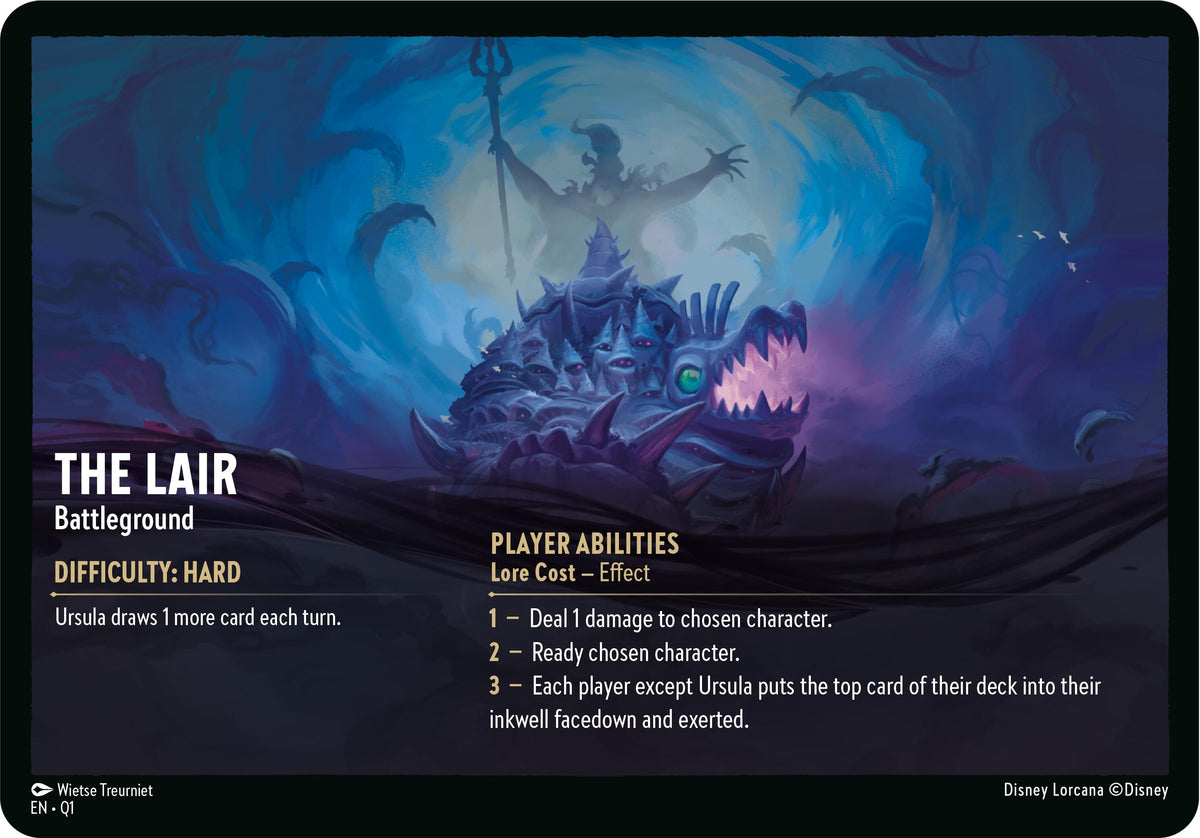 Image for The Lair // Infinite Wrath - Battleground (Oversized) (Q1) - Disney Lorcana