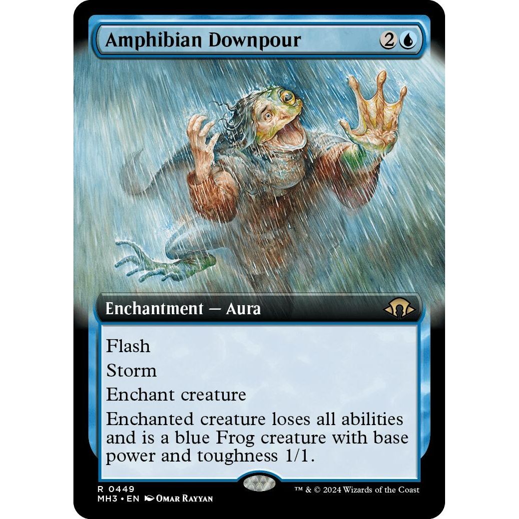 Image for Amphibian Downpour (Extended Art) (449) (MH3) - Magic: The Gathering