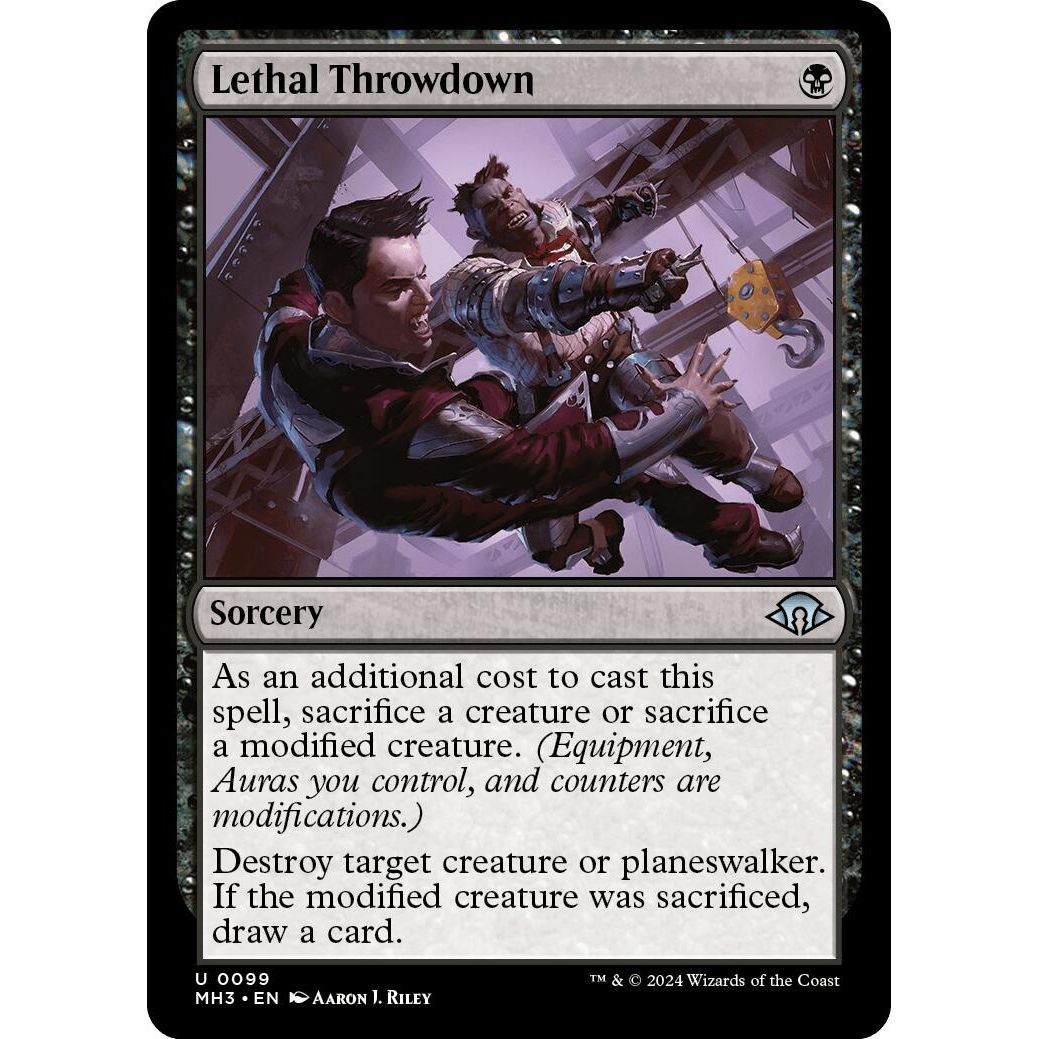Image for Lethal Throwdown (99) (MH3) - Magic: The Gathering