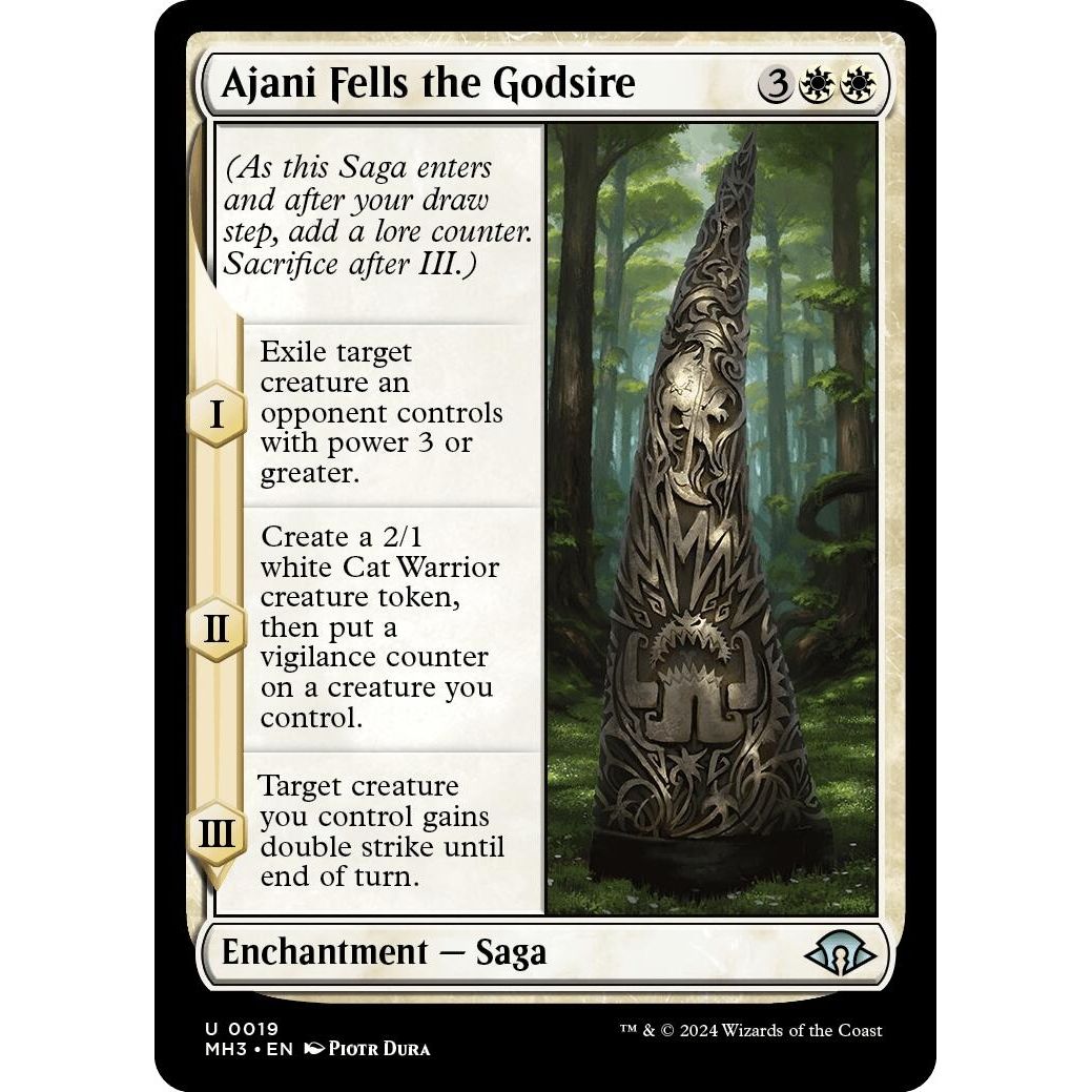 Image for Ajani Fells the Godsire (19) (MH3) - Magic: The Gathering
