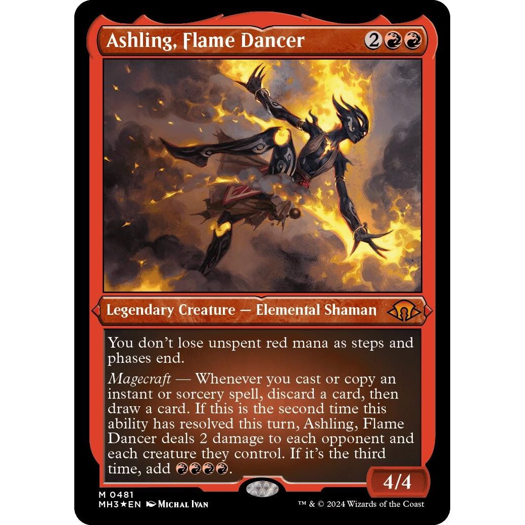 Image for Ashling, Flame Dancer (Foil Etched) (481) (MH3) - Magic: The Gathering