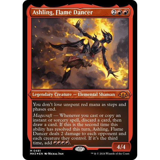 Image for Ashling, Flame Dancer (Foil Etched) (481) (MH3) - Magic: The Gathering