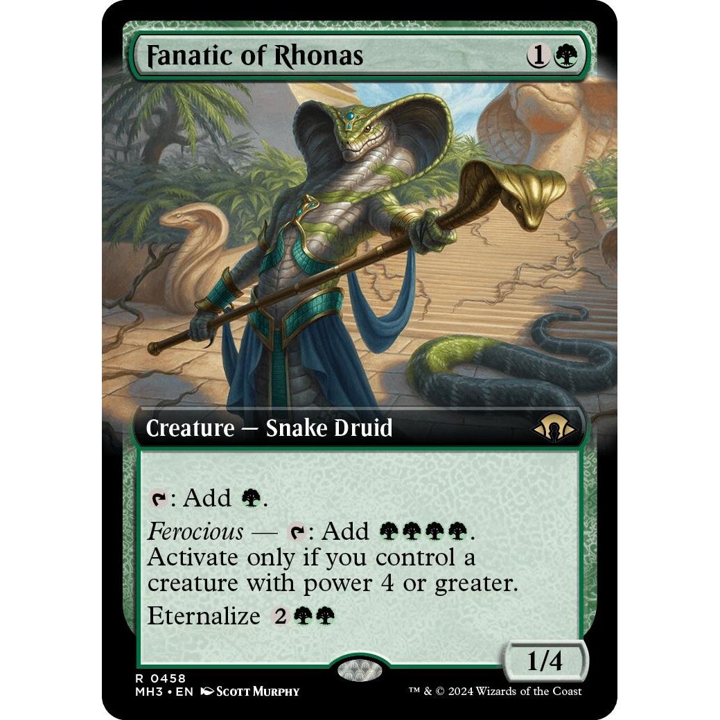 Image for Fanatic of Rhonas (Extended Art) (458) (MH3) - Magic: The Gathering