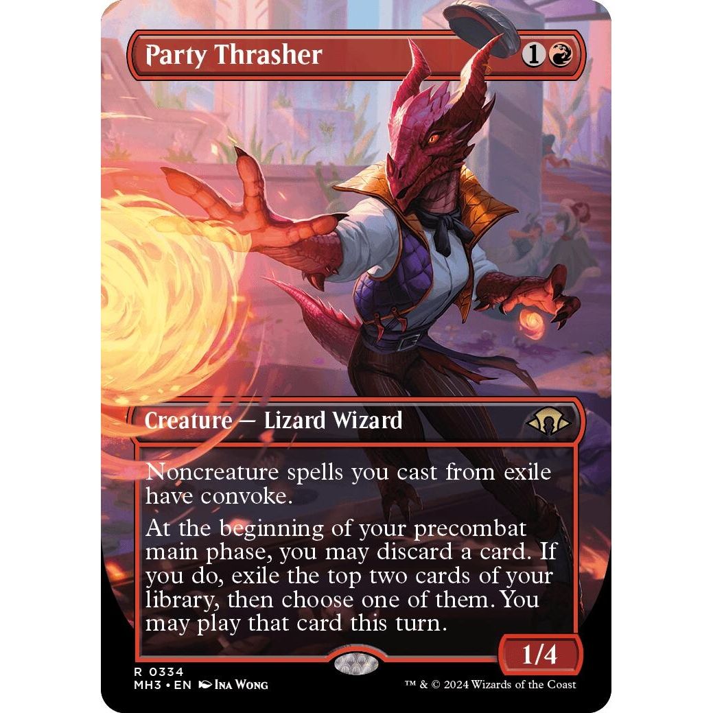 Image for Party Thrasher (Borderless) (334) (MH3) - Magic: The Gathering