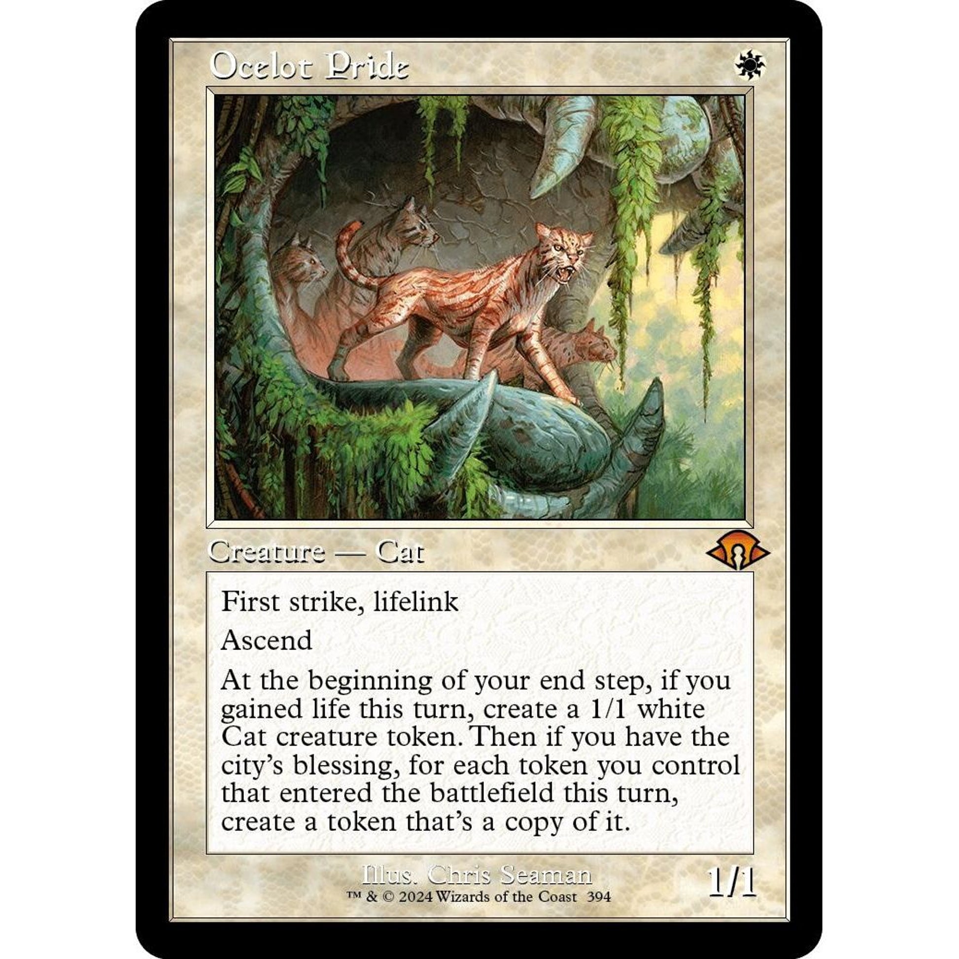 Image for Ocelot Pride (Retro Frame) (394) (MH3) - Magic: The Gathering