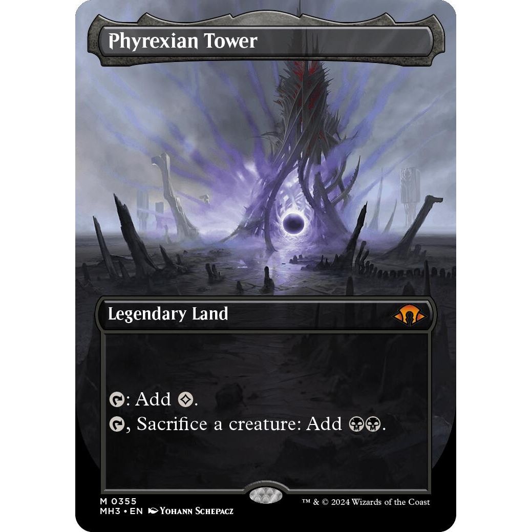 Image for Phyrexian Tower (Borderless) (355) (MH3) - Magic: The Gathering