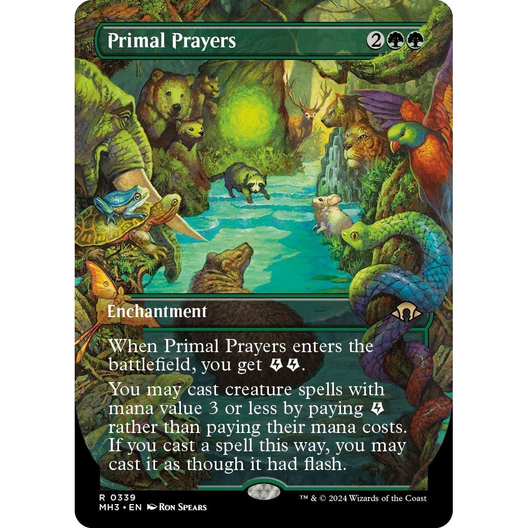 Image for Primal Prayers (Borderless) (339) (MH3) - Magic: The Gathering