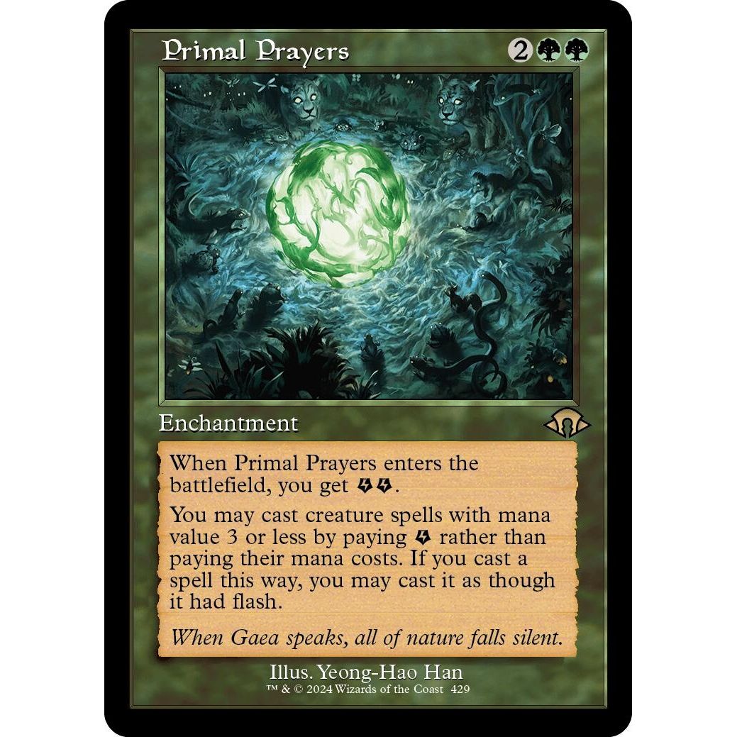 Image for Primal Prayers (Retro Frame) (429) (MH3) - Magic: The Gathering