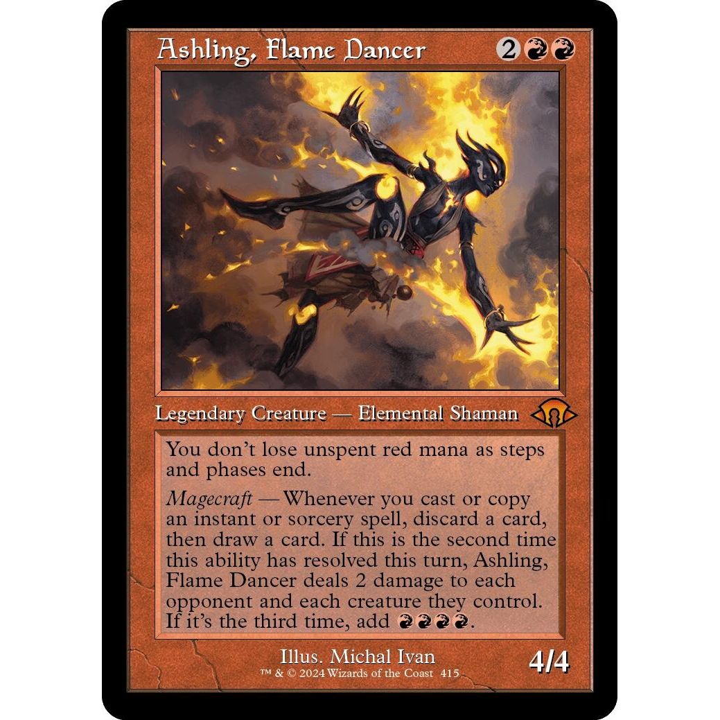 Image for Ashling, Flame Dancer (Retro Frame) (415) (MH3) - Magic: The Gathering