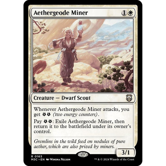 Image for Aethergeode Miner (163) (M3C) - Magic: The Gathering