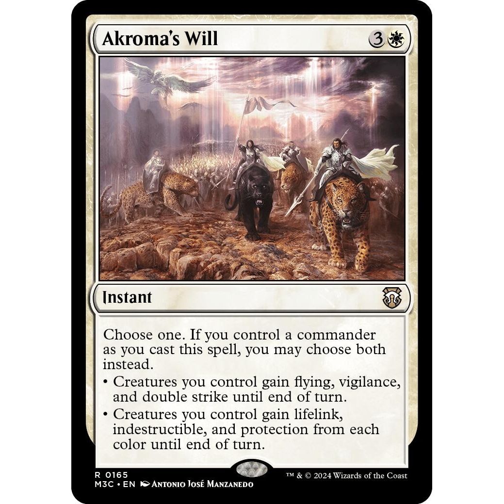 Image for Akroma's Will (165) (M3C) - Magic: The Gathering