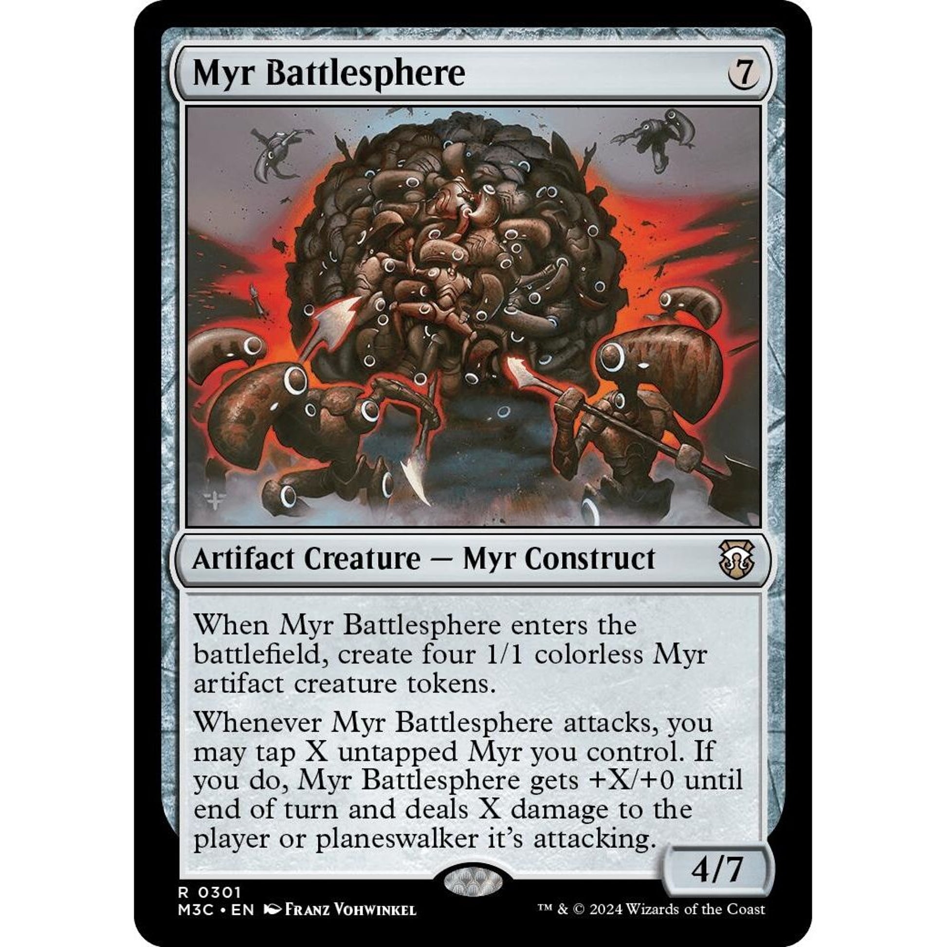 Image for Myr Battlesphere (301) (M3C) - Magic: The Gathering