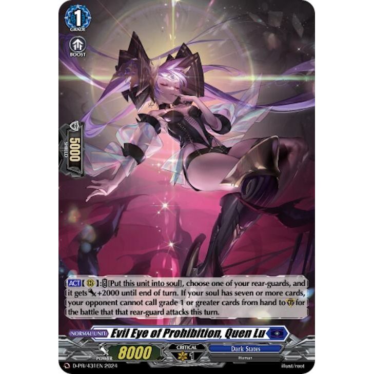 Image for Evil Eye of Prohibition, Quen Lu (Foil) (D-PR/431EN) (D-PR) - Cardfight Vanguard