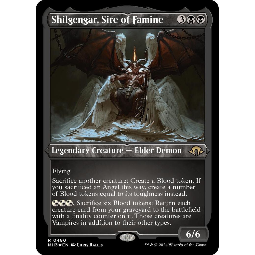 Image for Shilgengar, Sire of Famine (Foil Etched) (480) (MH3) - Magic: The Gathering