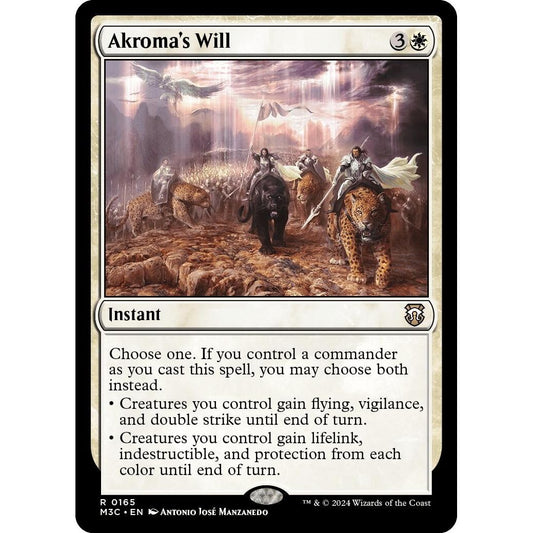 Image for Akroma's Will (Ripple Foil) (165) (M3C) - Magic: The Gathering