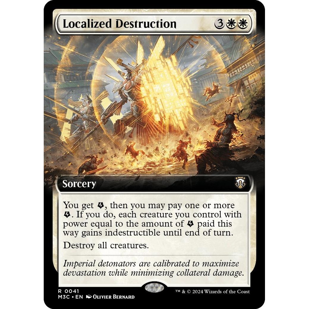 Image for Localized Destruction (Extended Art) (Ripple Foil) (41) (M3C) - Magic: The Gathering