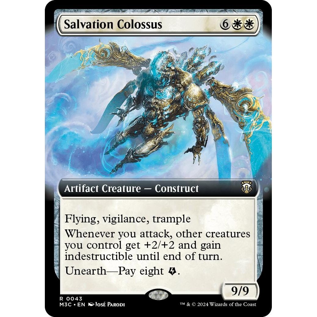 Image for Salvation Colossus (Extended Art) (Ripple Foil) (43) (M3C) - Magic: The Gathering