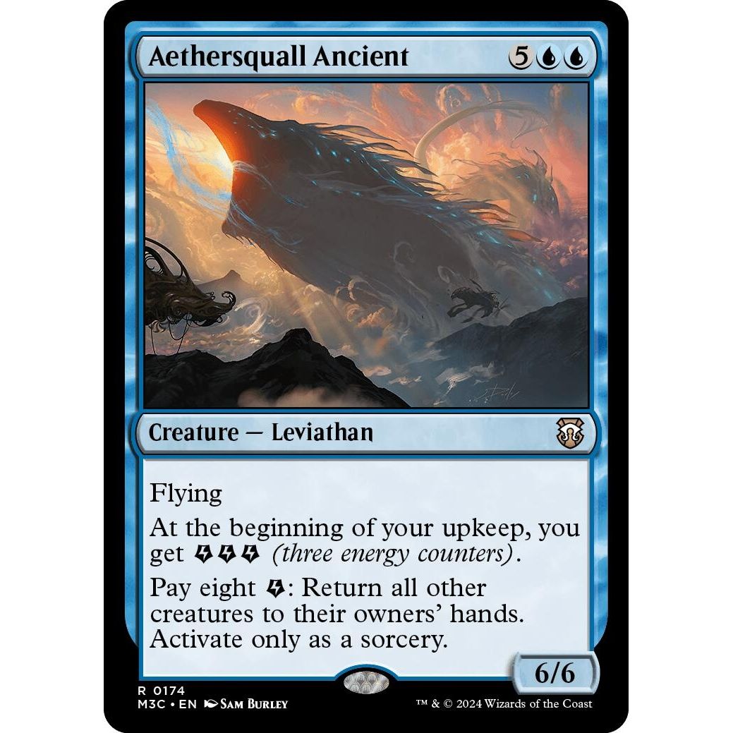 Image for Aethersquall Ancient (Ripple Foil) (174) (M3C) - Magic: The Gathering