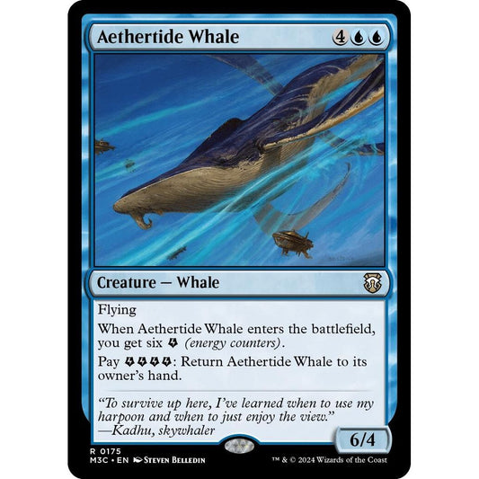 Image for Aethertide Whale (Ripple Foil) (175) (M3C) - Magic: The Gathering