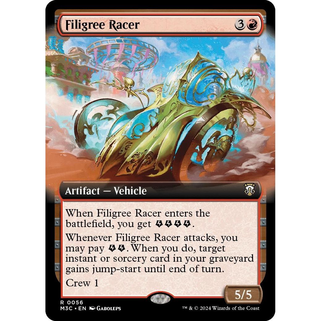 Image for Filigree Racer (Extended Art) (Ripple Foil) (56) (M3C) - Magic: The Gathering