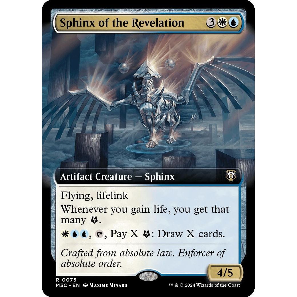 Image for Sphinx of the Revelation (Extended Art) (Ripple Foil) (75) (M3C) - Magic: The Gathering