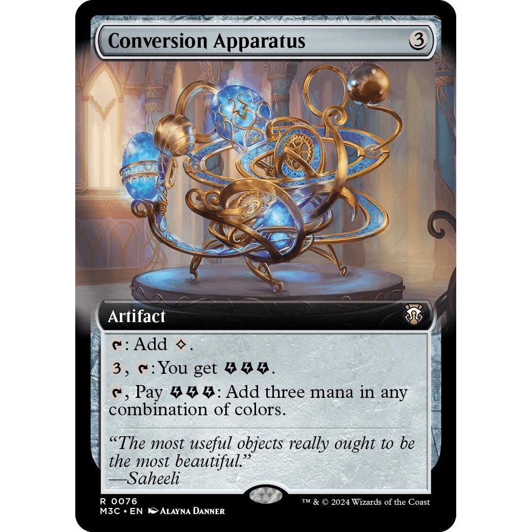 Image for Conversion Apparatus (Extended Art) (Ripple Foil) (76) (M3C) - Magic: The Gathering