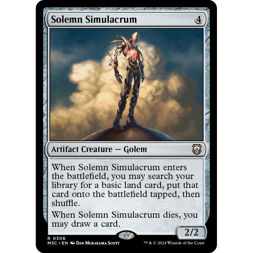 Image for Solemn Simulacrum (Ripple Foil) (306) (M3C) - Magic: The Gathering