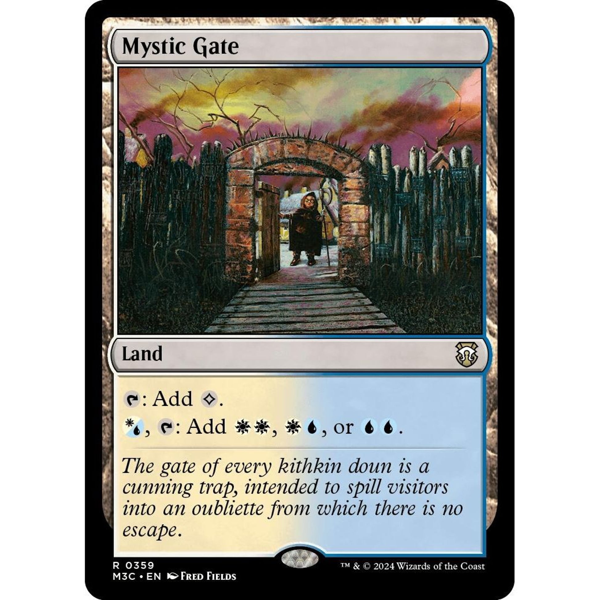 Image for Mystic Gate (Ripple Foil) (359) (M3C) - Magic: The Gathering