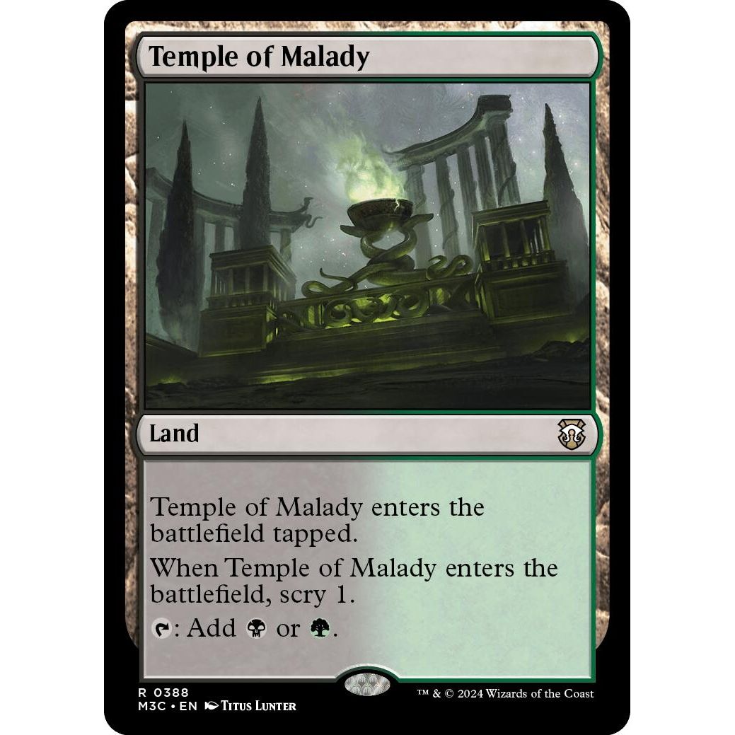 Image for Temple of Malady (388) (M3C) - Magic: The Gathering