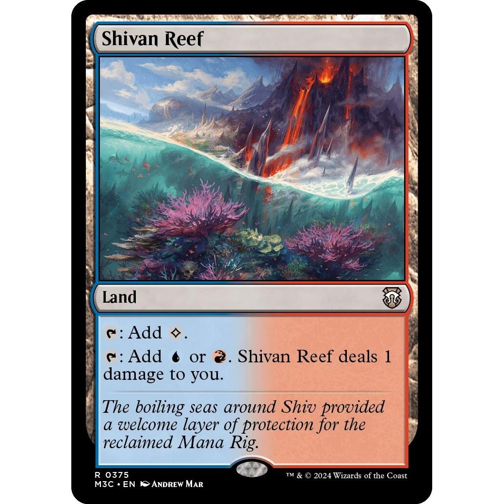 Image for Shivan Reef (Ripple Foil) (375) (M3C) - Magic: The Gathering